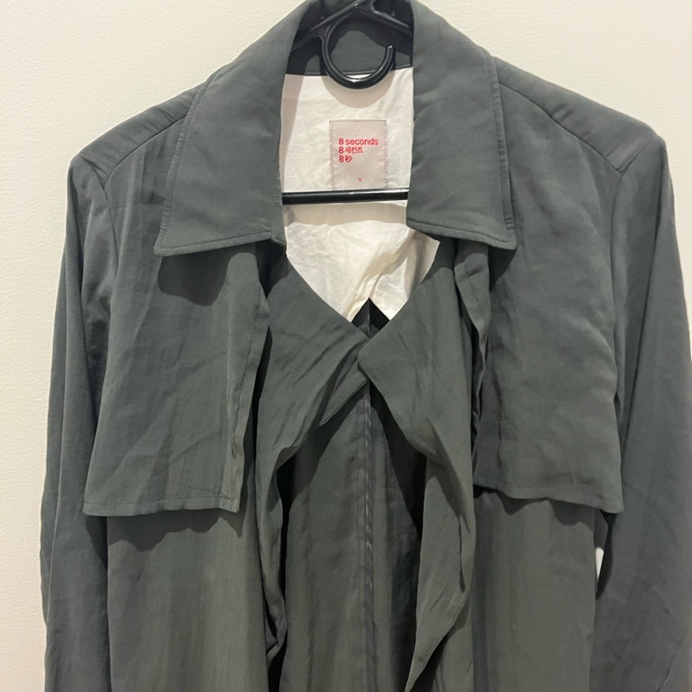 Women's Gray Jacket Korean by 8 Seconds used